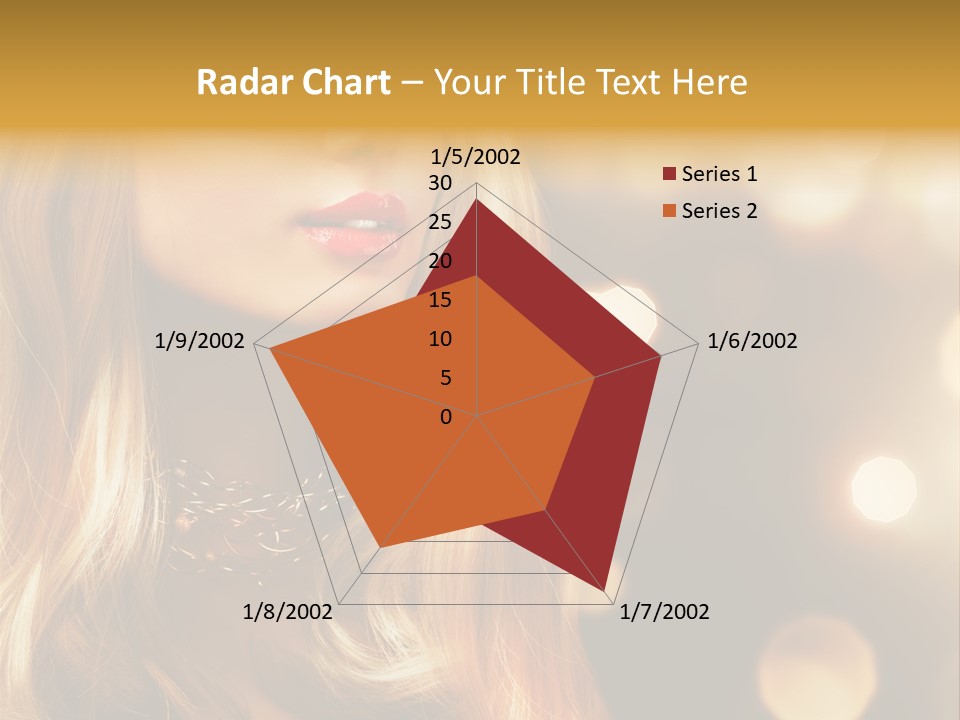 Blonde Blinking Luxury PowerPoint Template