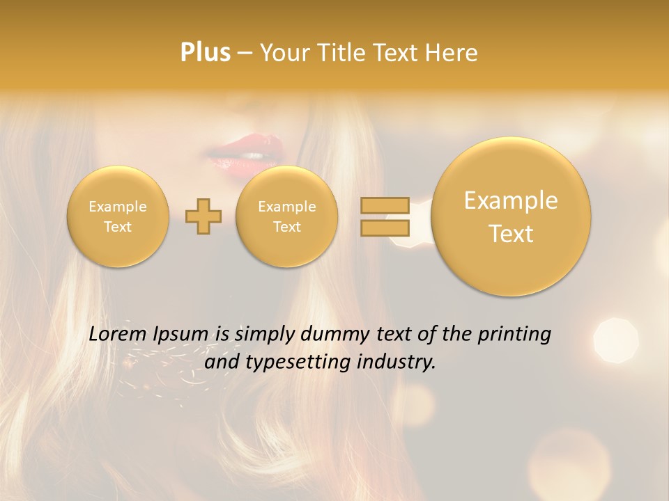 Blonde Blinking Luxury PowerPoint Template