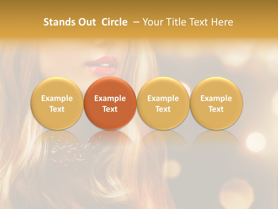 Blonde Blinking Luxury PowerPoint Template