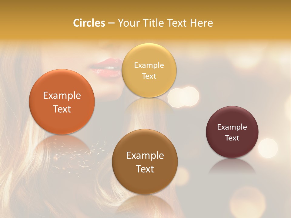 Blonde Blinking Luxury PowerPoint Template