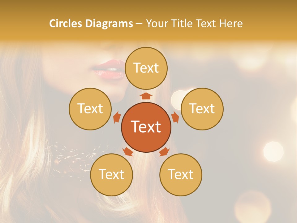 Blonde Blinking Luxury PowerPoint Template