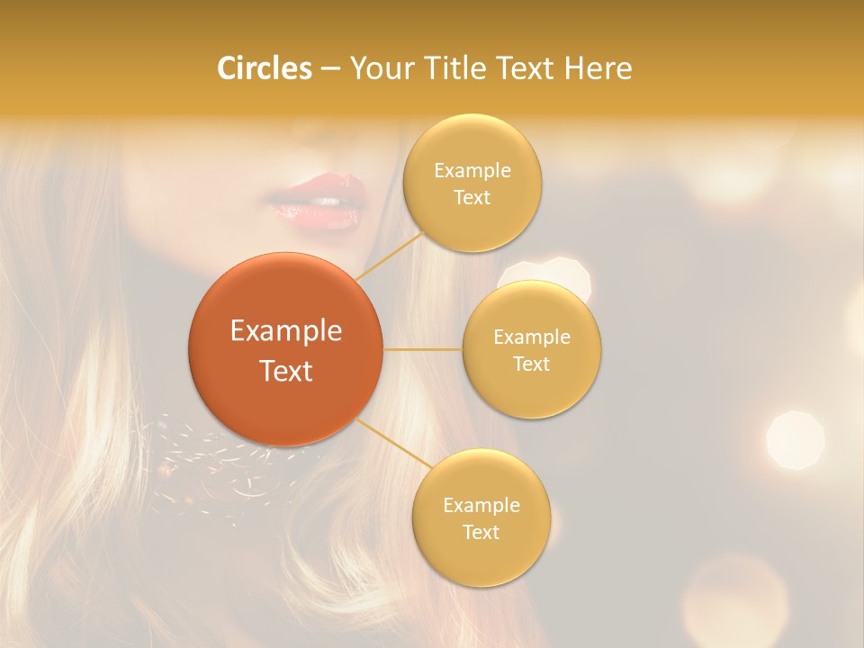 Blonde Blinking Luxury PowerPoint Template