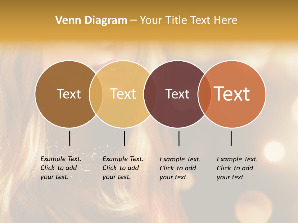 Blonde Blinking Luxury PowerPoint Template