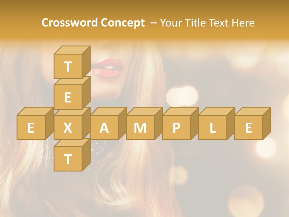 Blonde Blinking Luxury PowerPoint Template