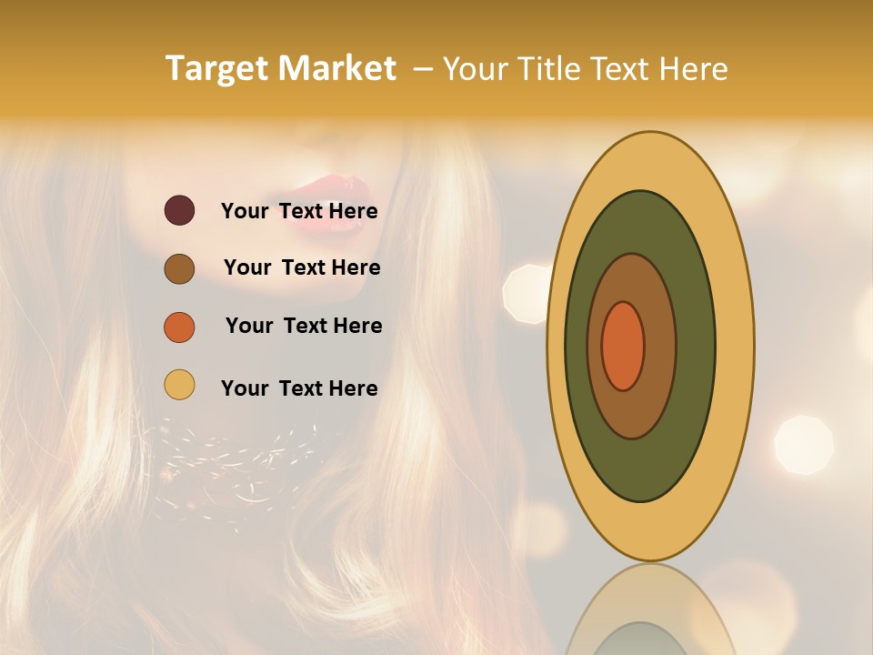 Blonde Blinking Luxury PowerPoint Template