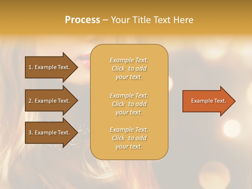 Blonde Blinking Luxury PowerPoint Template