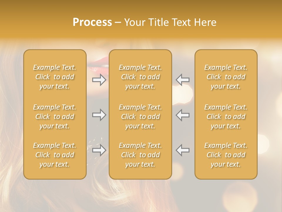 Blonde Blinking Luxury PowerPoint Template