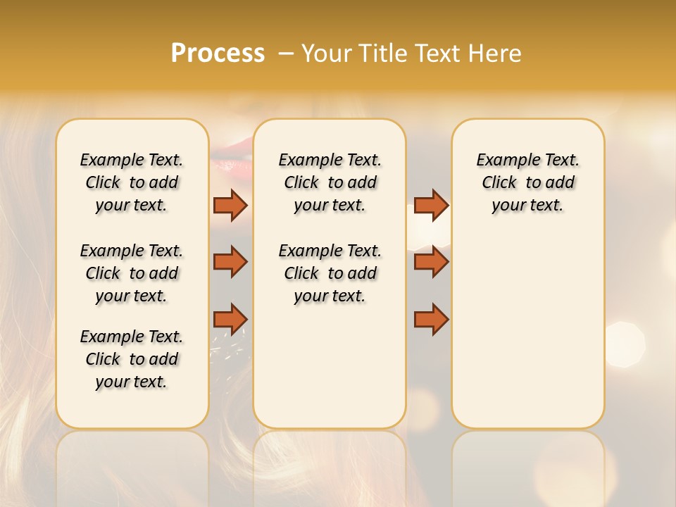 Blonde Blinking Luxury PowerPoint Template