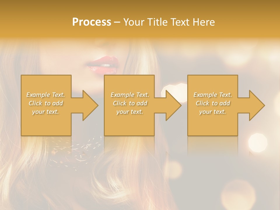 Blonde Blinking Luxury PowerPoint Template