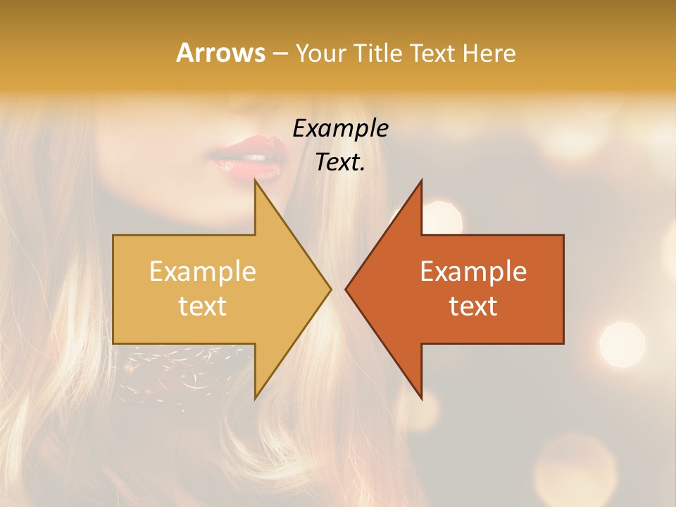 Blonde Blinking Luxury PowerPoint Template