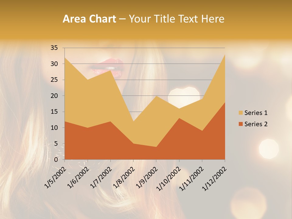 Blonde Blinking Luxury PowerPoint Template