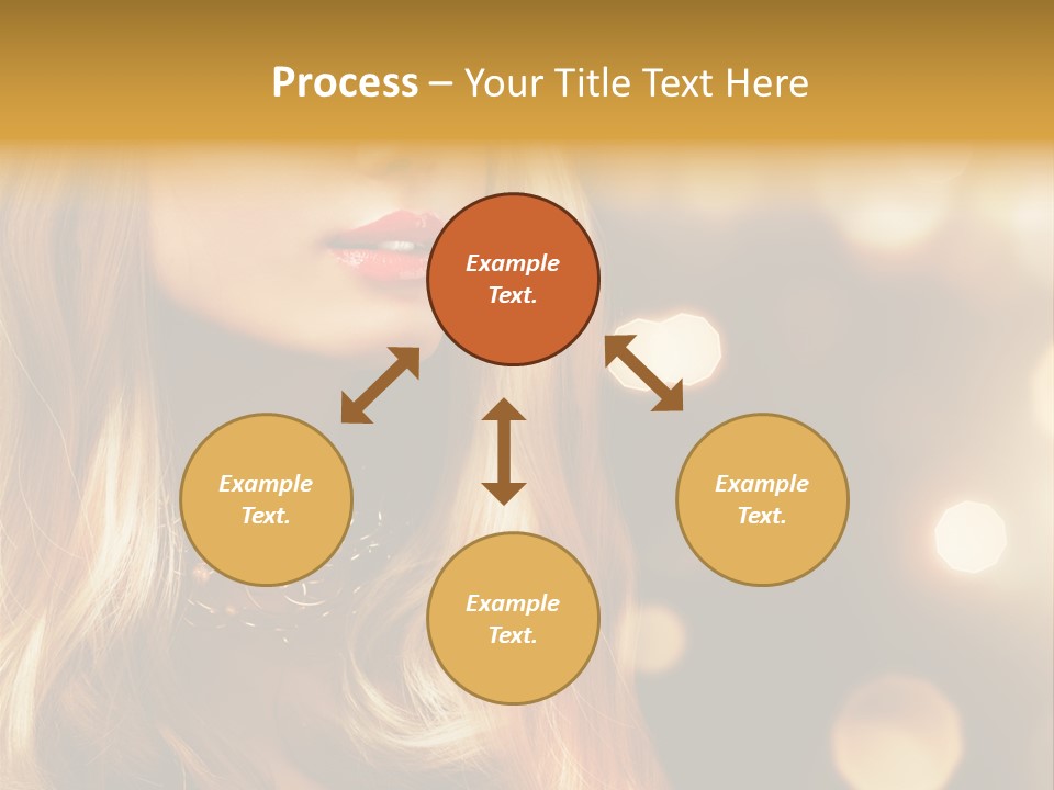 Blonde Blinking Luxury PowerPoint Template