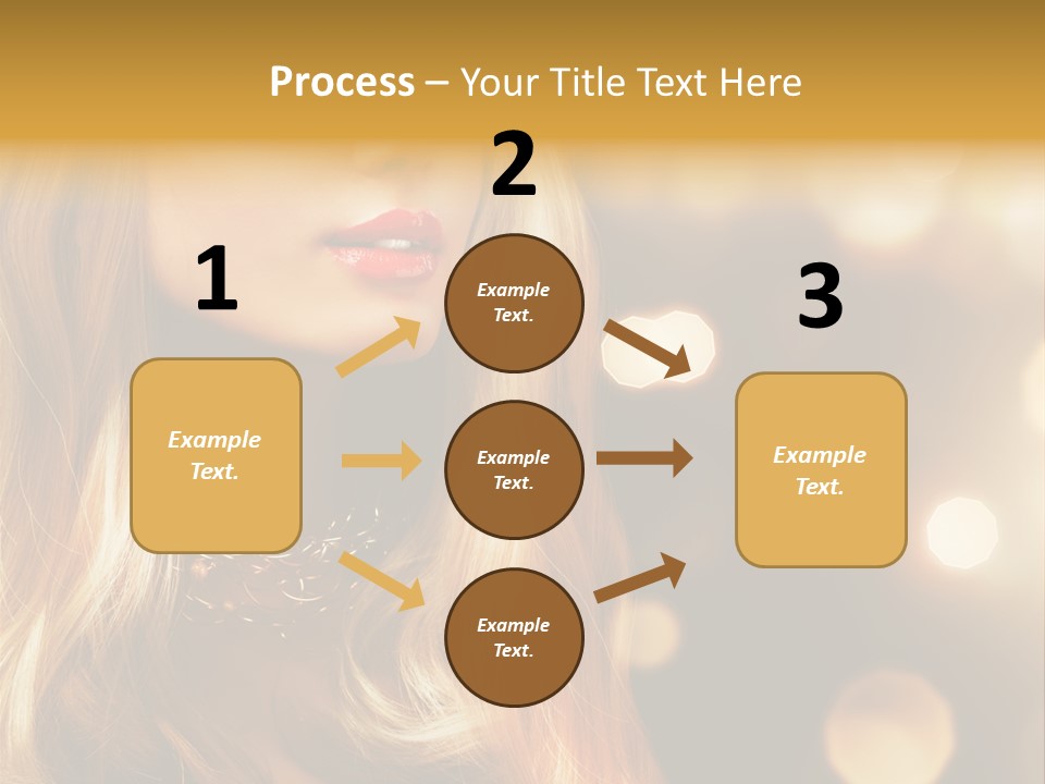 Blonde Blinking Luxury PowerPoint Template