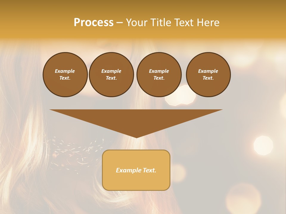 Blonde Blinking Luxury PowerPoint Template