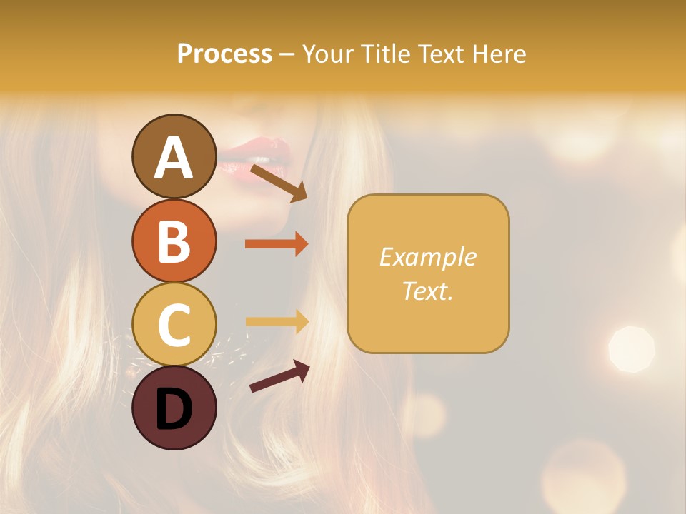 Blonde Blinking Luxury PowerPoint Template