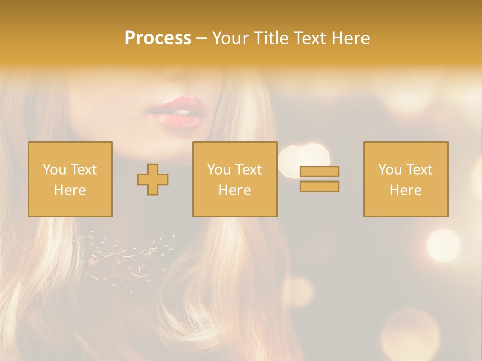 Blonde Blinking Luxury PowerPoint Template