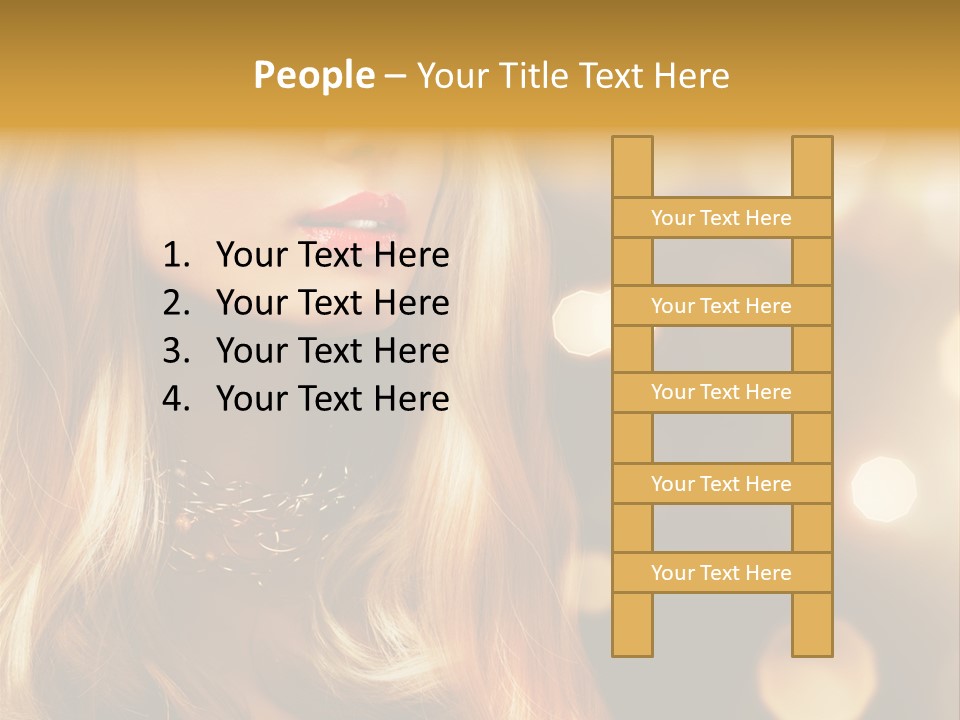 Blonde Blinking Luxury PowerPoint Template