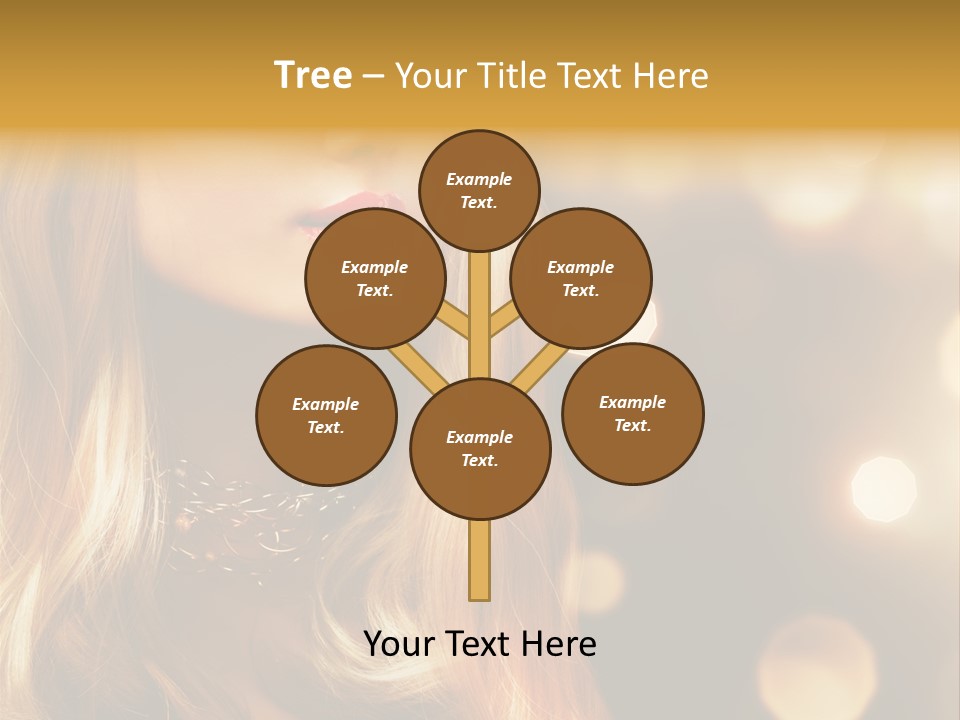 Blonde Blinking Luxury PowerPoint Template