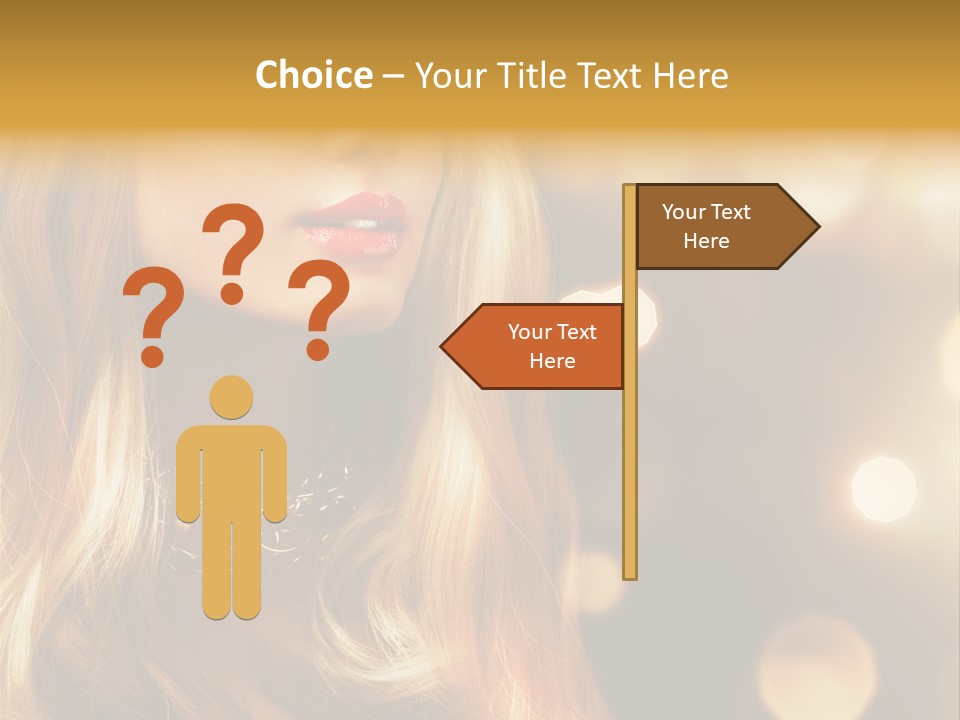 Blonde Blinking Luxury PowerPoint Template