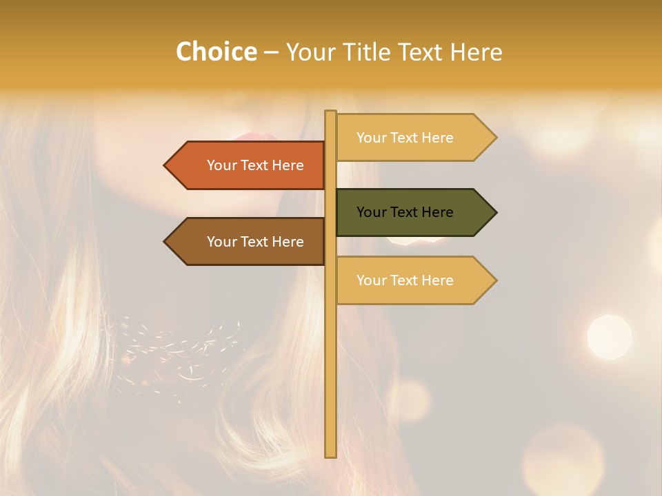 Blonde Blinking Luxury PowerPoint Template