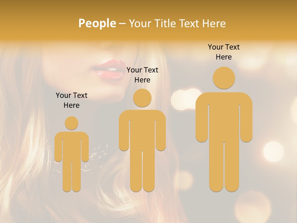 Blonde Blinking Luxury PowerPoint Template