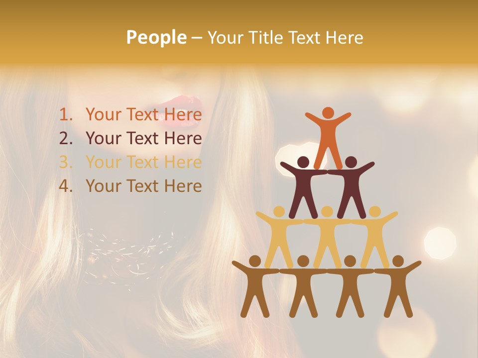 Blonde Blinking Luxury PowerPoint Template