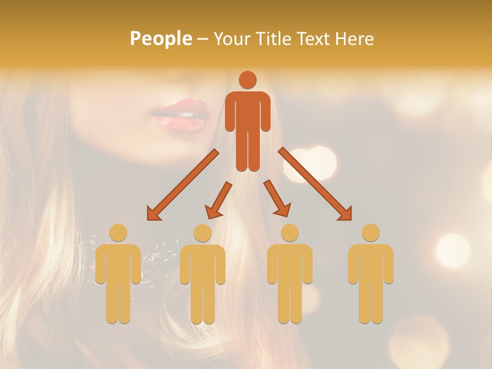 Blonde Blinking Luxury PowerPoint Template