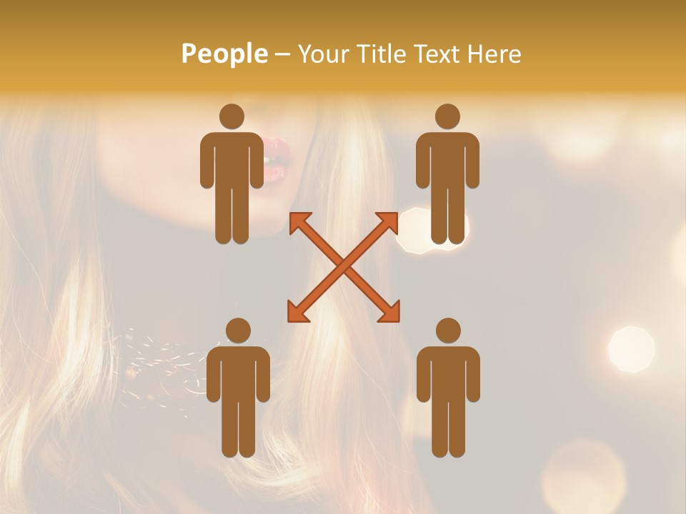 Blonde Blinking Luxury PowerPoint Template