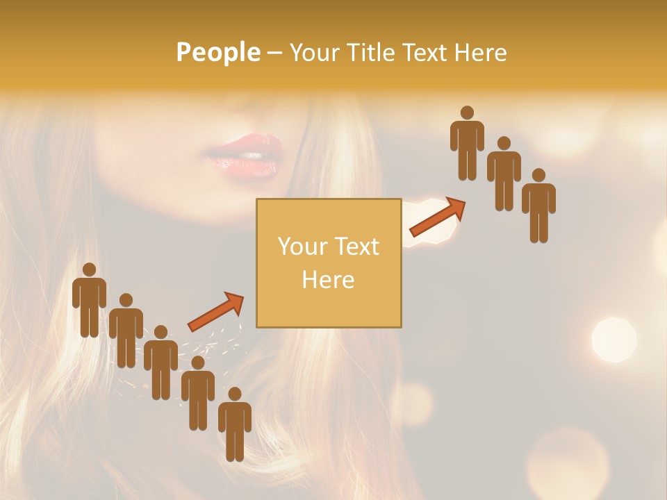 Blonde Blinking Luxury PowerPoint Template