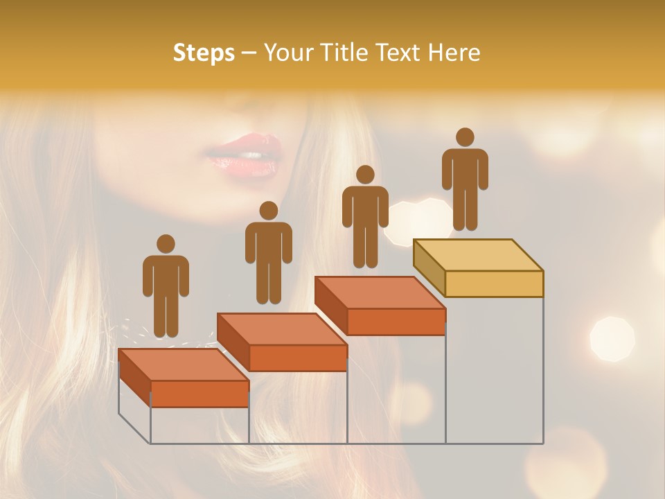 Blonde Blinking Luxury PowerPoint Template