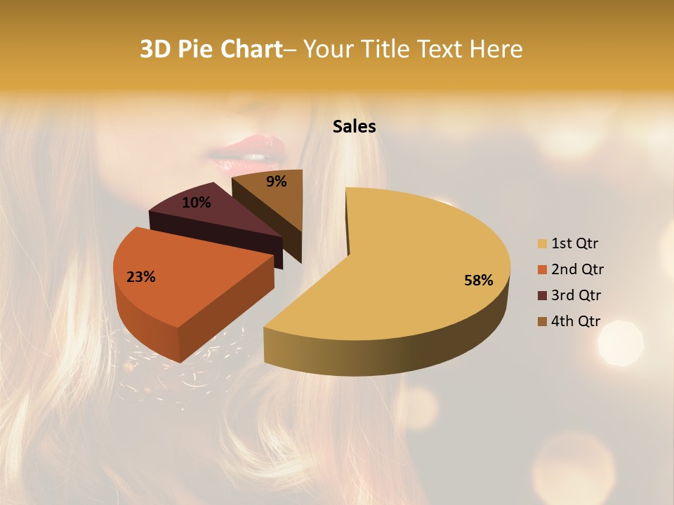 Blonde Blinking Luxury PowerPoint Template