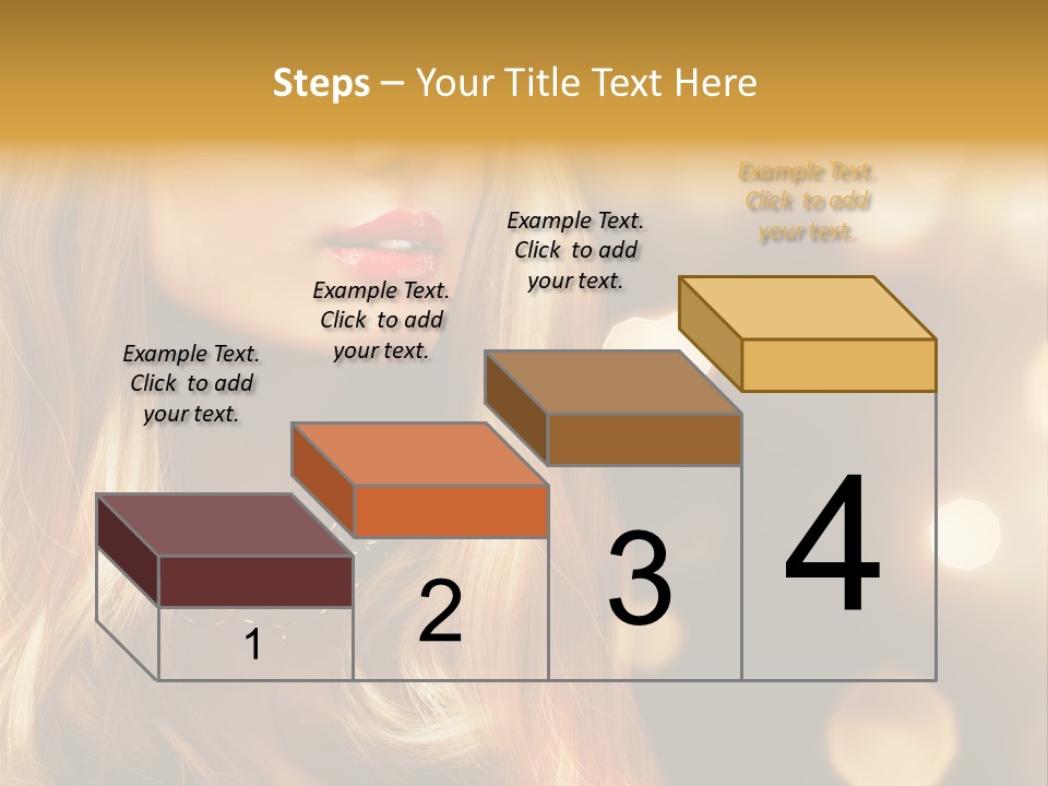 Blonde Blinking Luxury PowerPoint Template