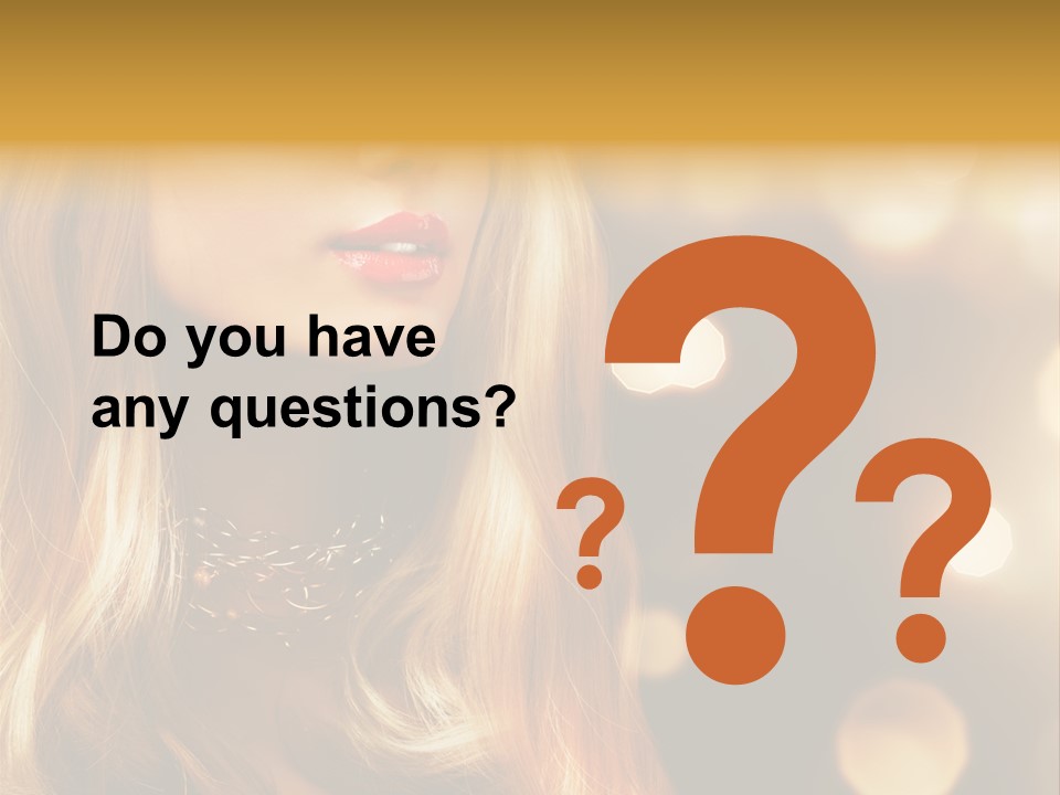 Blonde Blinking Luxury PowerPoint Template