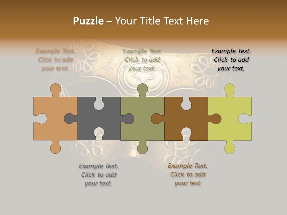 Stage Venetian Costume PowerPoint Template