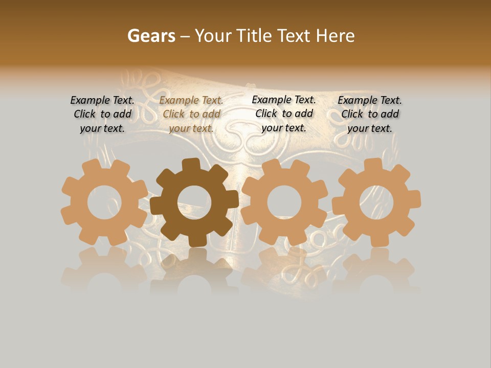 Stage Venetian Costume PowerPoint Template