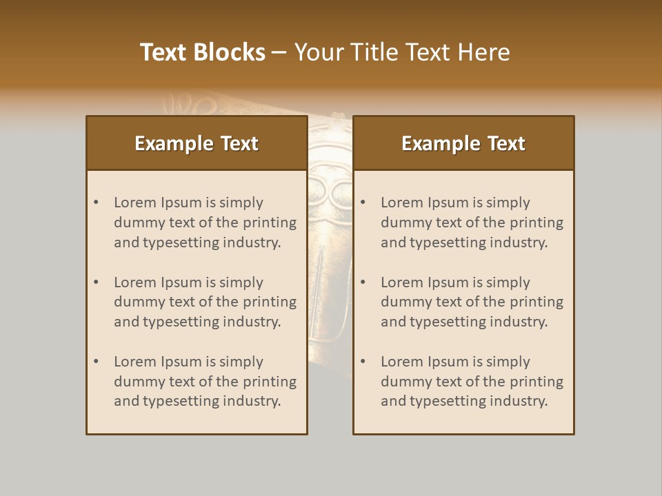 Stage Venetian Costume PowerPoint Template