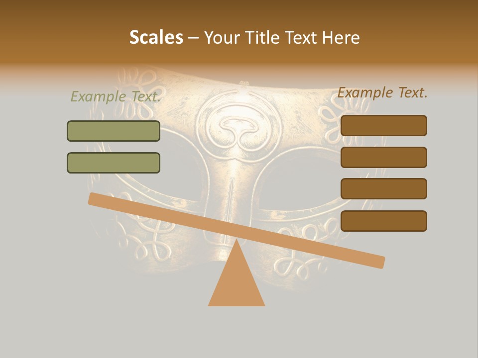 Stage Venetian Costume PowerPoint Template