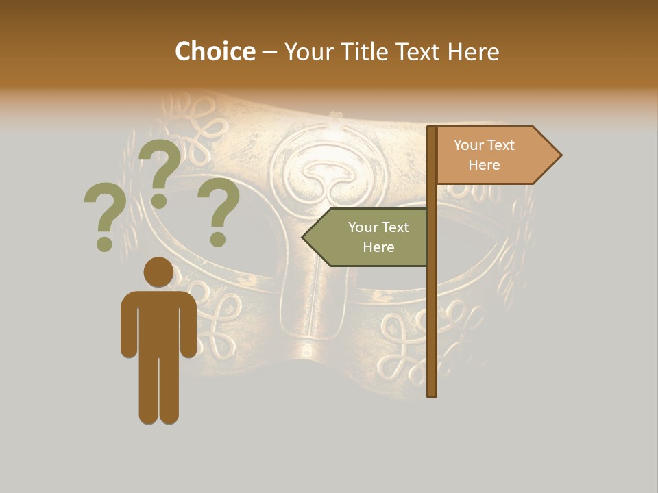 Stage Venetian Costume PowerPoint Template