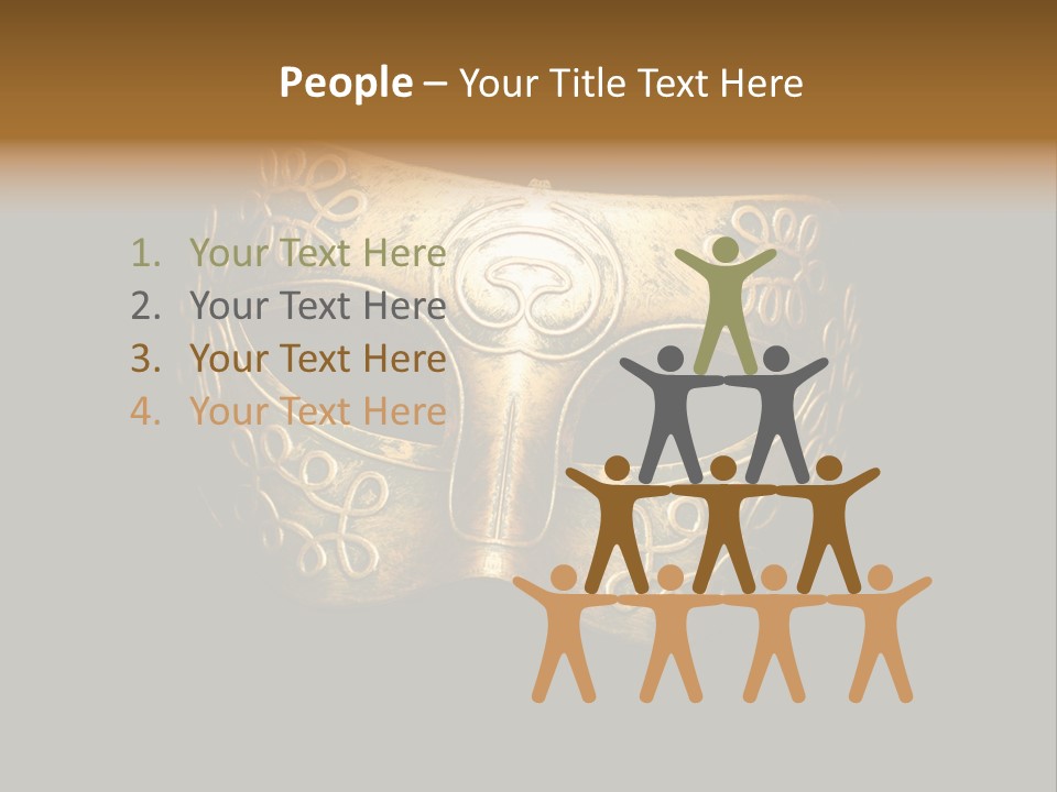 Stage Venetian Costume PowerPoint Template