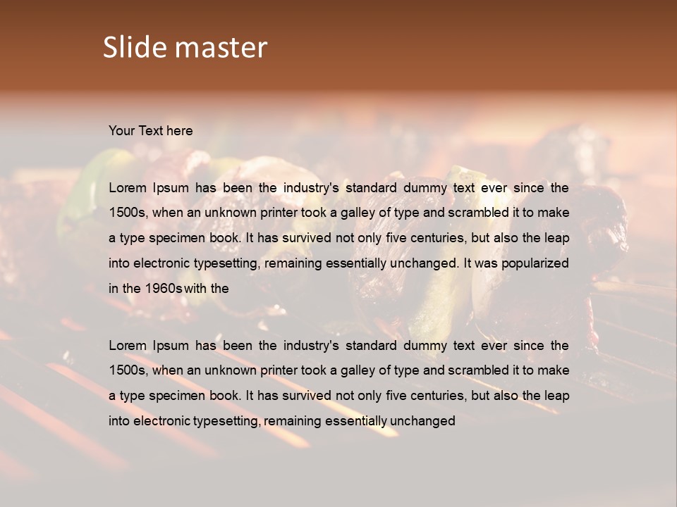 Hot Shish Dark PowerPoint Template