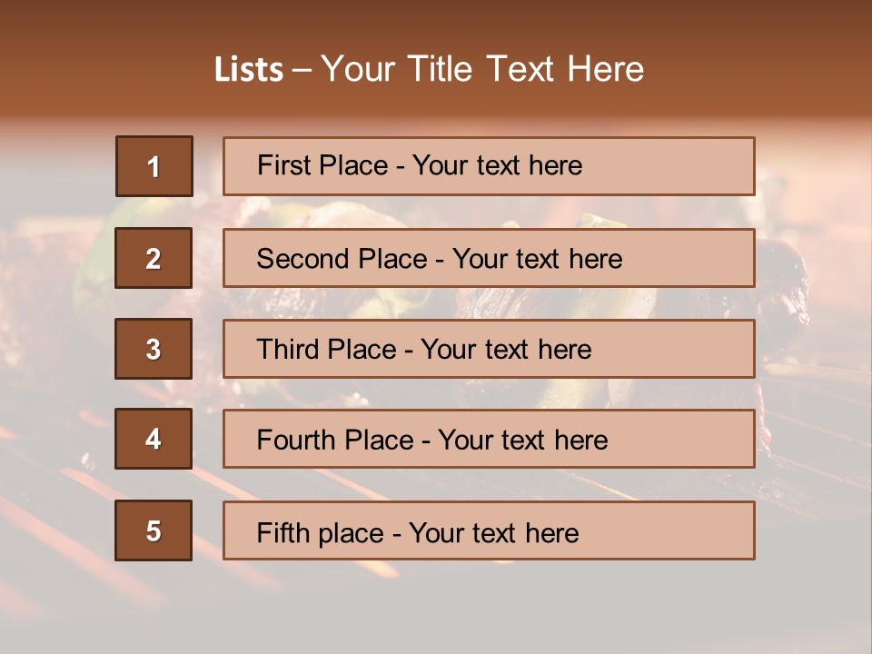 Hot Shish Dark PowerPoint Template