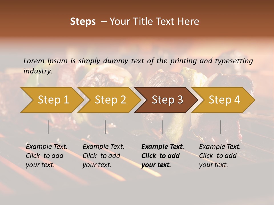Hot Shish Dark PowerPoint Template