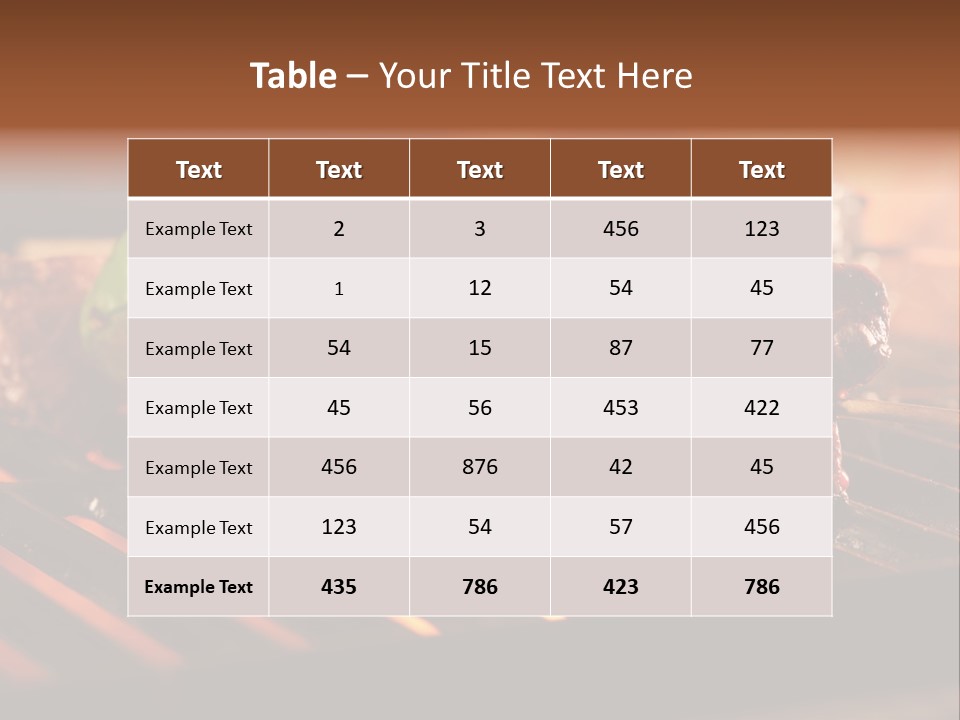 Hot Shish Dark PowerPoint Template
