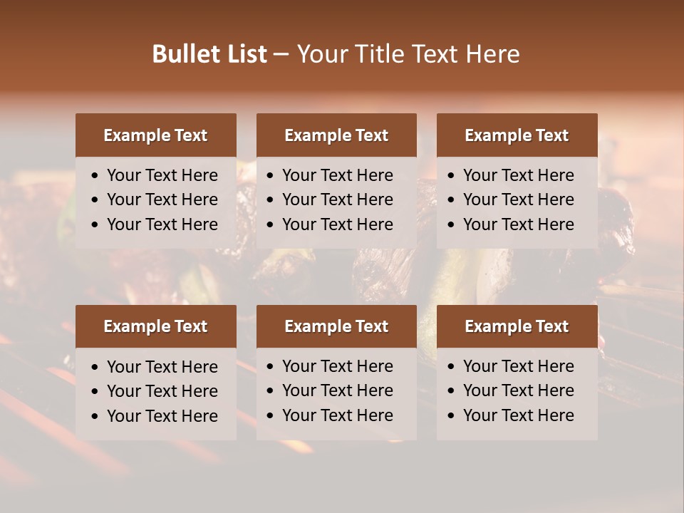 Hot Shish Dark PowerPoint Template