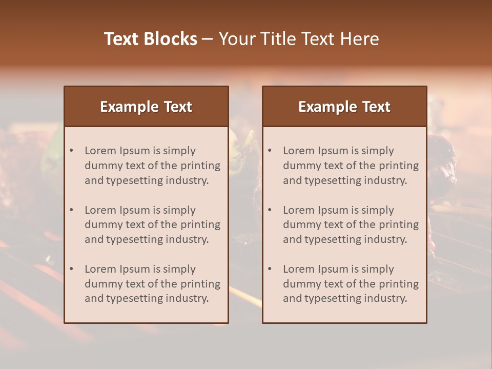 Hot Shish Dark PowerPoint Template