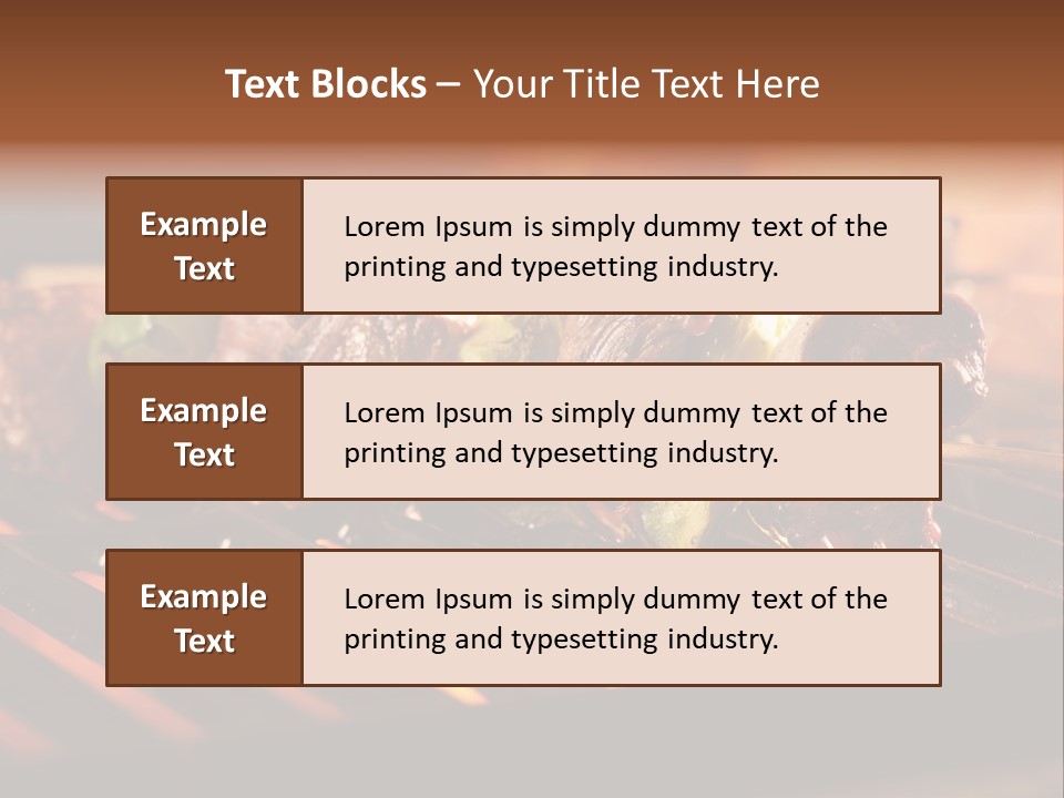 Hot Shish Dark PowerPoint Template