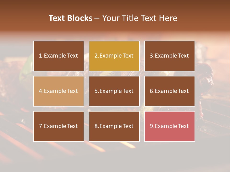 Hot Shish Dark PowerPoint Template