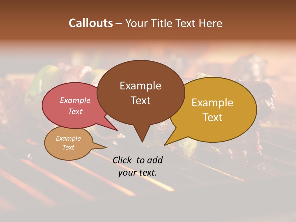 Hot Shish Dark PowerPoint Template