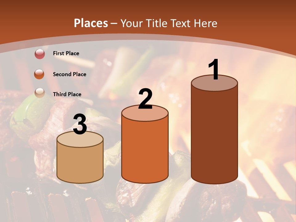 Flame Meat Barbequing PowerPoint Template