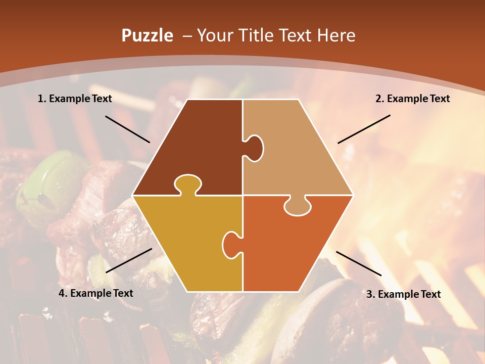 Flame Meat Barbequing PowerPoint Template